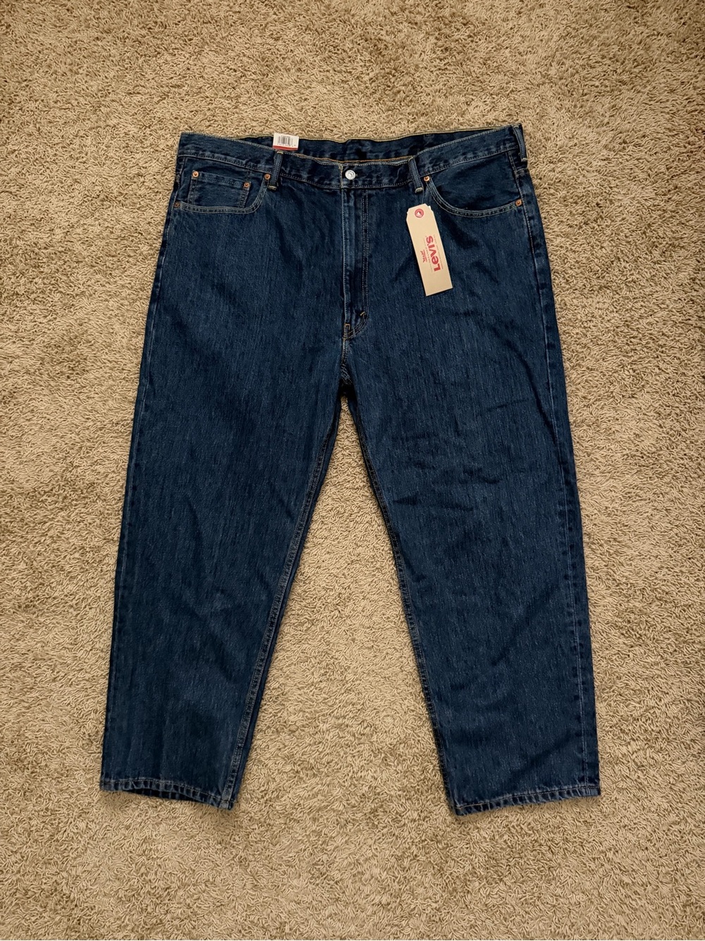 NEW Levis 505 Relaxed Jeans Mens 46x29 Blue Big & Tall Denim Tapered Leg